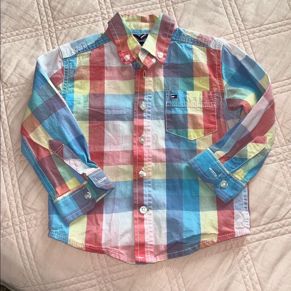 EUC Tommy Hilfiger Button Down(size 2T)